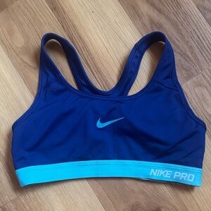 Nike Pro Women's Vibrant Blue Sports Bra